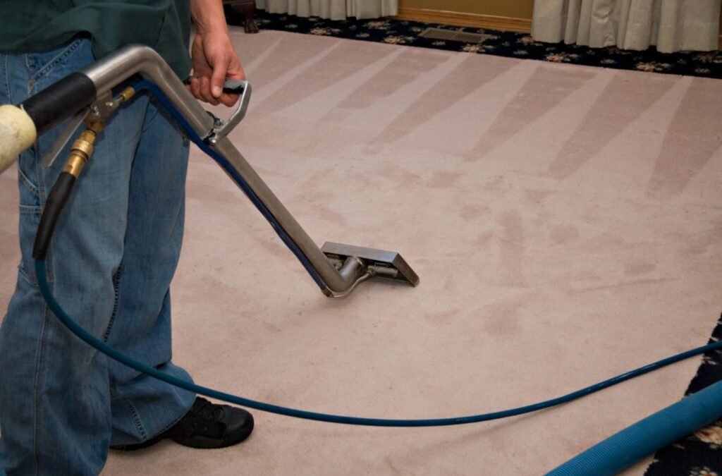 MM Commercial Cleaning expert handling carpet cleaning in Clarence, NY, showing reliability, expertise, and trusted service for local businesses. Carpet Cleaning near me.
